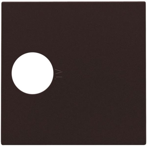 [124-69101] Afwerkingsset voor enkelvoudige coaxaansluiting voor tv, dark brown