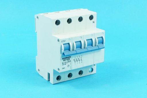 [SD-93N-C] Schrack SD-93N Circuit Breaker Three phase 22U 20A 6KA