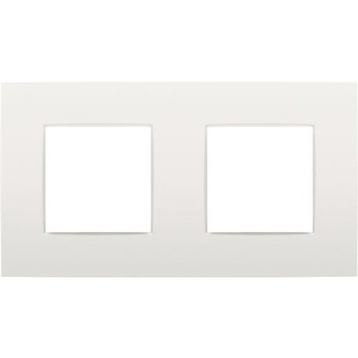 [120-76800] Tweevoudige afdekplaat met 71 mm centerafstand Niko Intense white